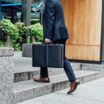 Alpine Swiss Mens Expandable Leather Attache Briefcase Dual Combination Locks - Image 2